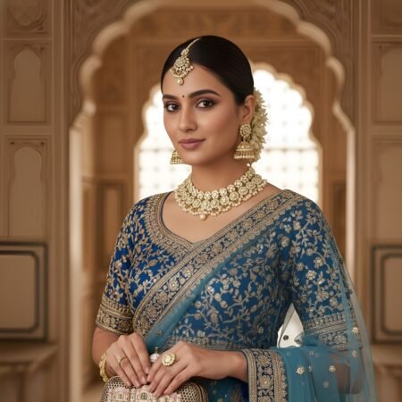 Kundan necklace  White pearl  Golden White colour  Earrings and Tikka  Jhumka earrings ✨️