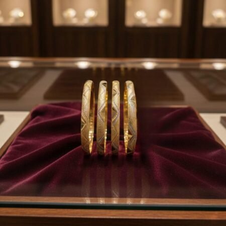 Two-Tone Gold Plated Bangles