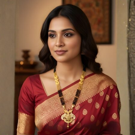 Gold plated  Mangal sutra  With Meena work  30 inch size Gold plated chains ke sath