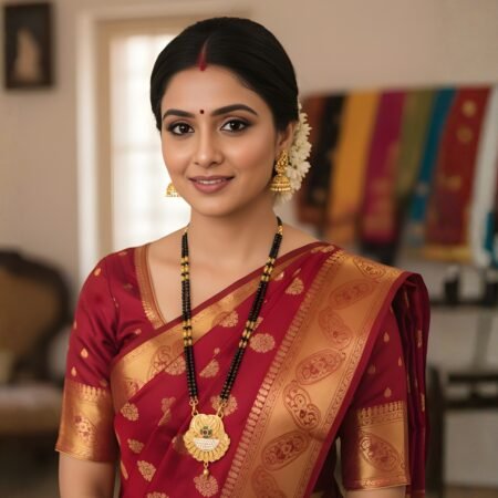 Gold plated  Mangal sutra  With Meena work  24 inch size Gold plated chains ke sath Black pearl