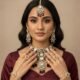 Royal Kundan Bridal Jewellery Set – Mehroon (Customizable in Green & White-Golden)