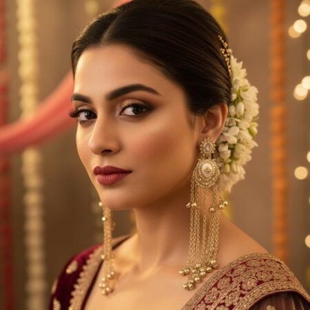 Long Kashmira style EARRINGS  Two tone shades  Mrp 1199 rs