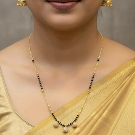 American Diamond Stone Work Mangal Sutra