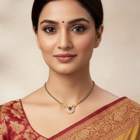 American Diamond Stone Work Mangal Sutra