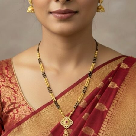 American Diamond Stone Work Mangal Sutra