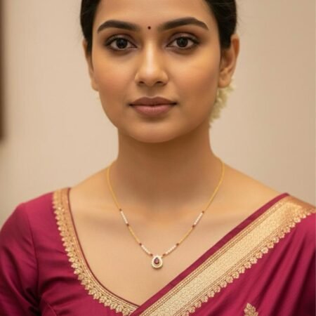 American Diamond Stone Work Mangal Sutra