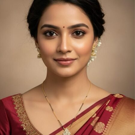 American Diamond Stone Work Mangal Sutra