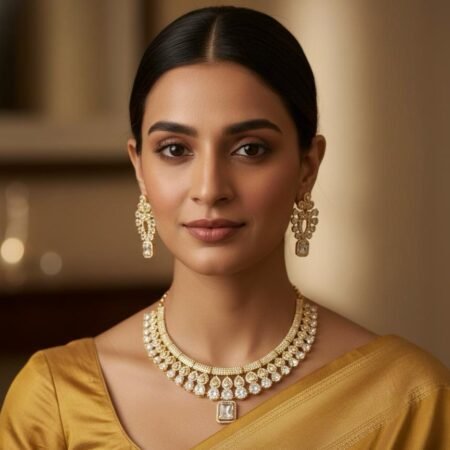 Aurora Luxe American Diamond Necklace Set