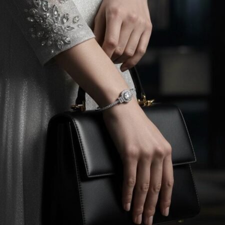 Silver Spark American Diamond Bracelet
