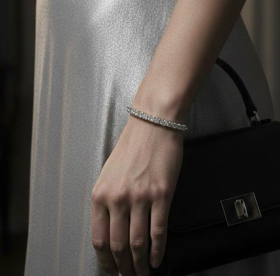 Crystal Gleam American Diamond Bracelet