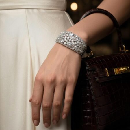 Silver Luxe American Diamond Bracelet