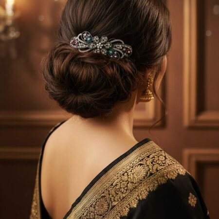 Blue Noir Stone Backclip