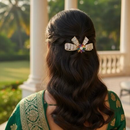 Rangoli AD Gold Imported Backclip