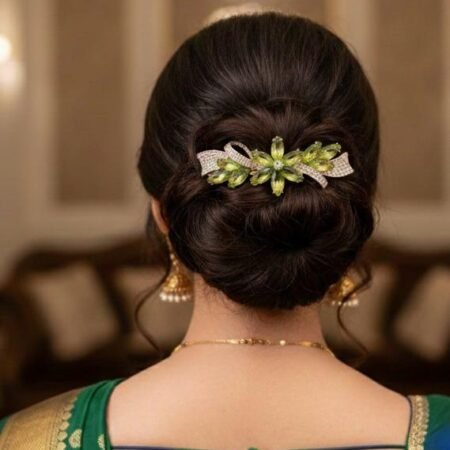 Mint Crystal AD Gold Imported Backclip