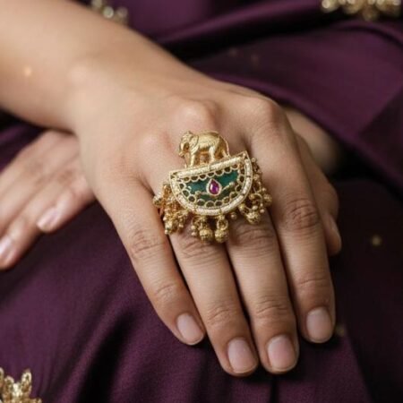 Heritage Meena Gungroo Finger Ring