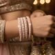 Baby Pink Gold Polish Brass Bangles Set – 4 Piece Elegant Combo