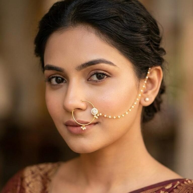 Noor Adi Stone Bridal Nath