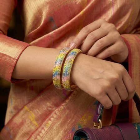 Multi-Color Brass Bangles