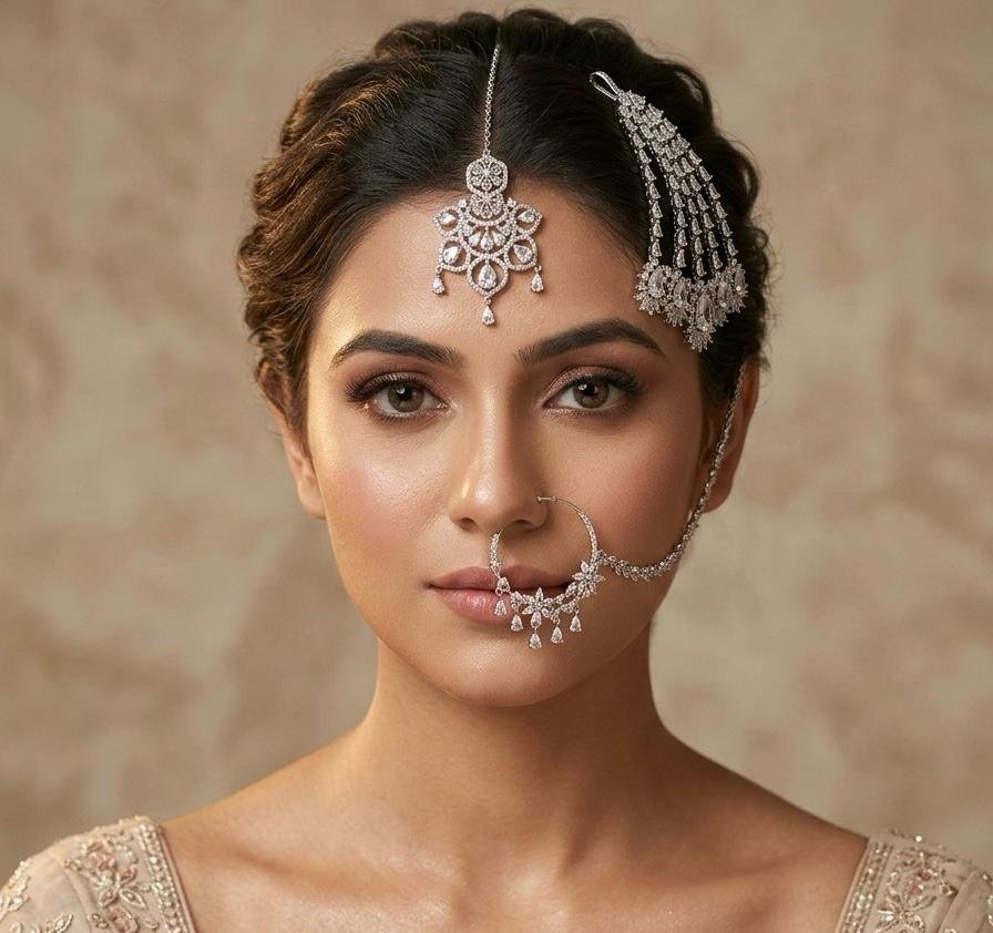 American Diamond Jewellery Set