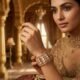 Zeyra Gold Plated Italian Sheet & American Diamond Statement Cuff